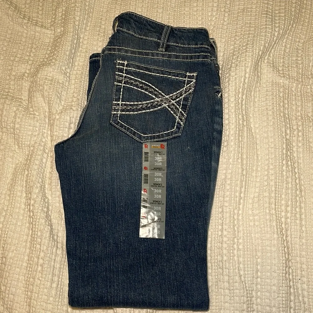 Womens Ariat Stretch Boot Cut FR Jeans Size 30R - Picture 1 of 1
